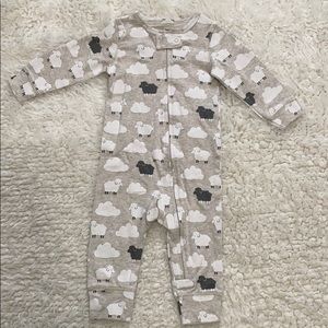 Carter’s baby jumpsuit, lamb & cloud print.